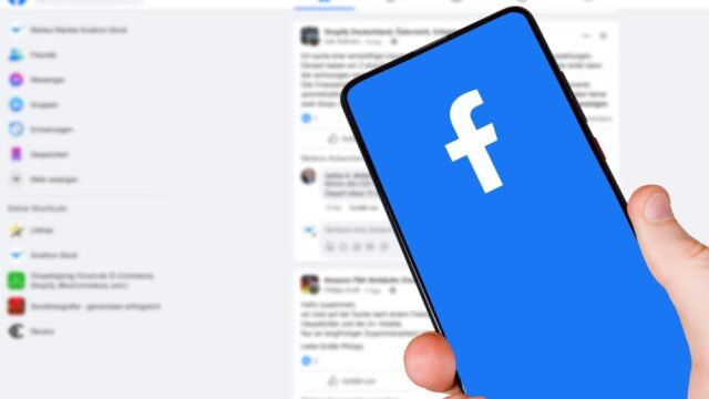 Interfaccia Facebook Reels