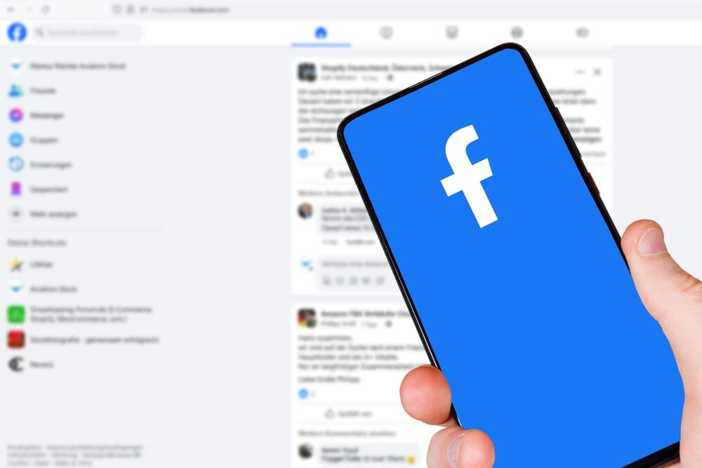 Interfaccia Facebook Reels