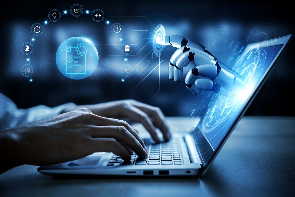 Illustrazione sull'uso dell'intelligenza artificiale nel lavoro